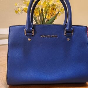 Michael Kors Royal Blue Satchel